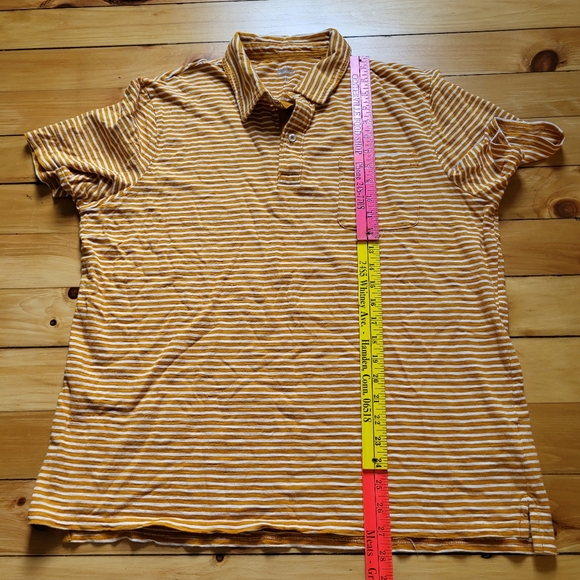 Boden Polo Shirt Mens XL Orange Cotton Slub Pocket Preppy Casual Classic School - Picture 9 of 10